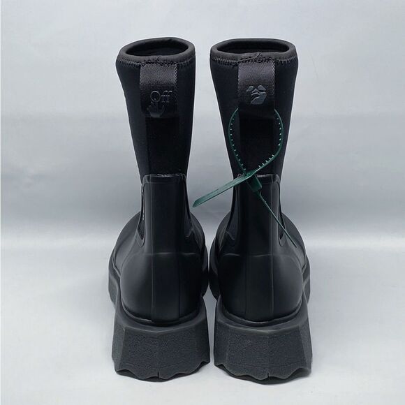 Off-White Sponge Rubber Rain Boots size 40 - Picture 6 of 13